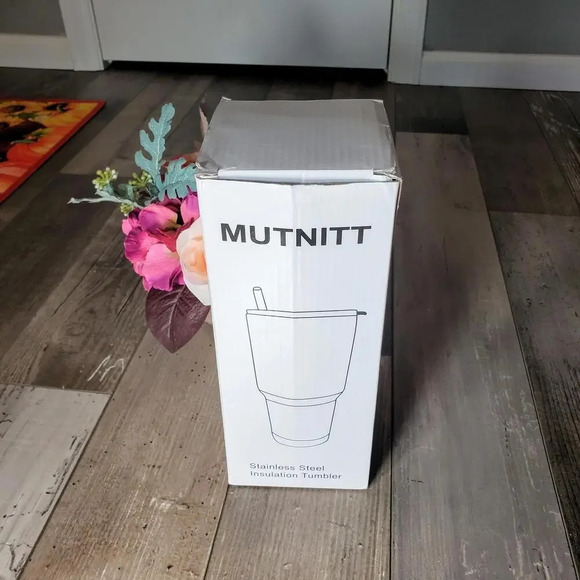 NWT MUTNITT 30oz Double Wall Stainless Steel Tumbler, Straws, Lids & Cleaner Set - Picture 15 of 16